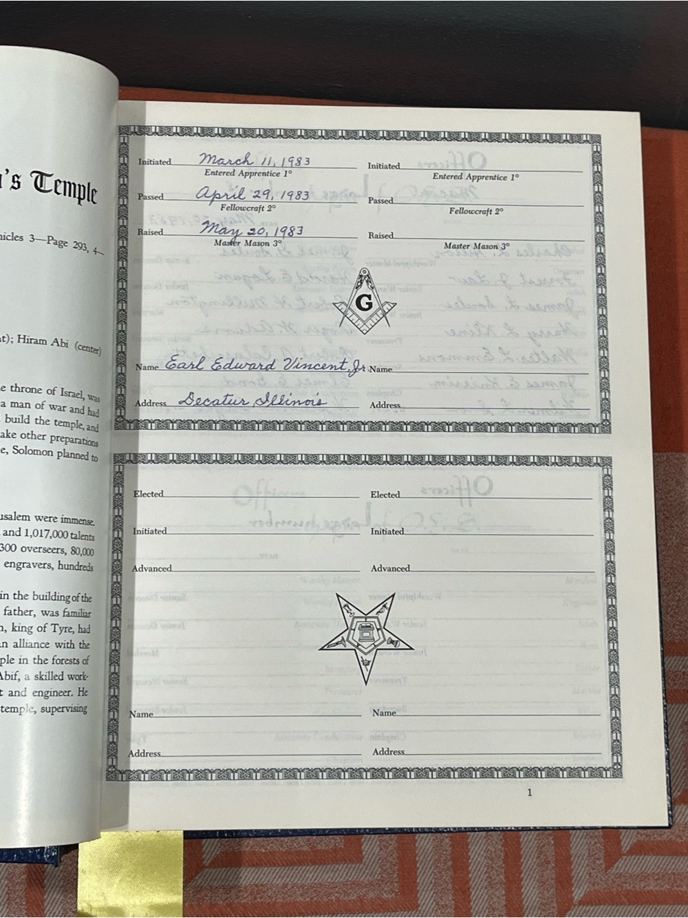 Vintage Masonic Master Reference Edition Holy Bible (KJV) - Picture 13 of 16